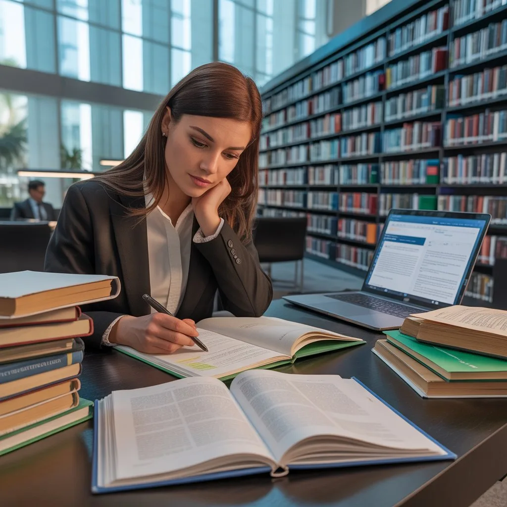 Professional assignment helper UAE working on university coursework with research, academic writing, and expert support