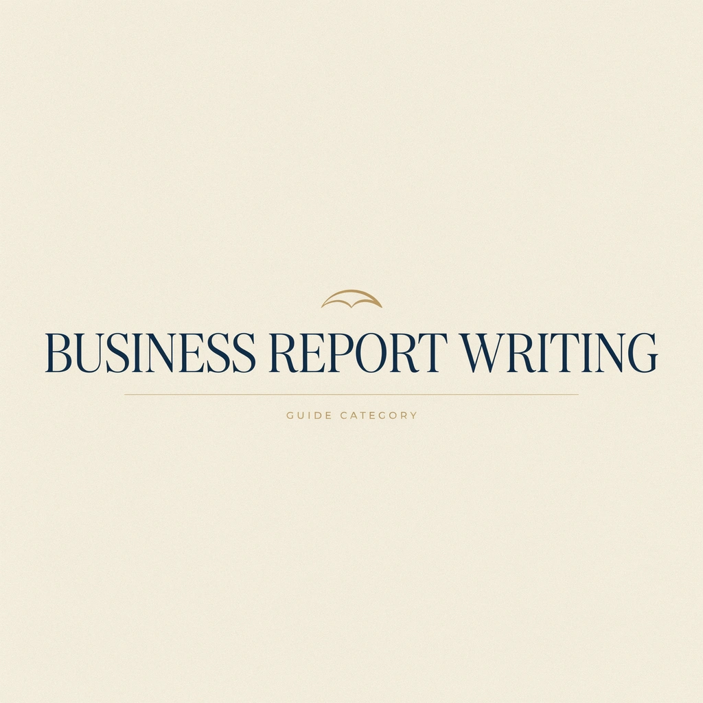 Business report writing UAE university guide showing report structure, executive summary, findings, analysis, recommendations, and academic formatting standards