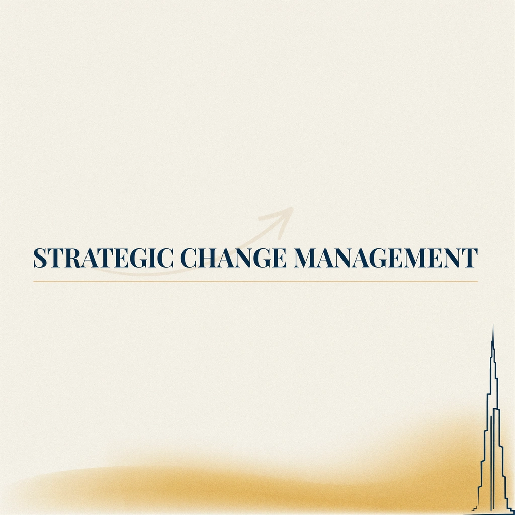 MBA student working on strategic change management assignment UAE using Kotter model, Lewin framework, leadership analysis, and business transformation concepts.